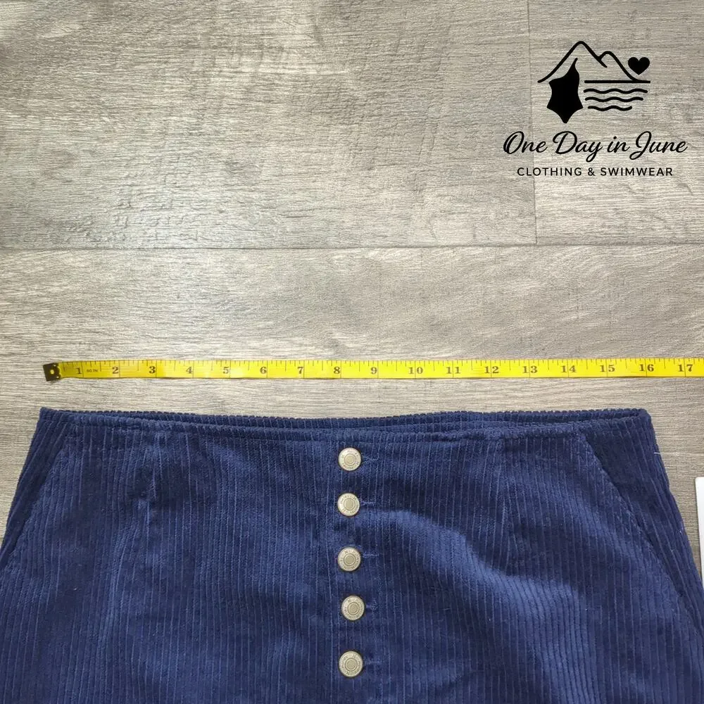 Hurley Corduroy Mini Skirt Size M - Picture 3 of 5